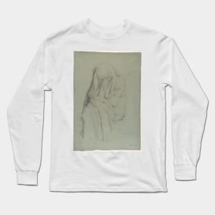 Study for Vieille Italienne(recto); Drapery Study (verso) Long Sleeve T-Shirt